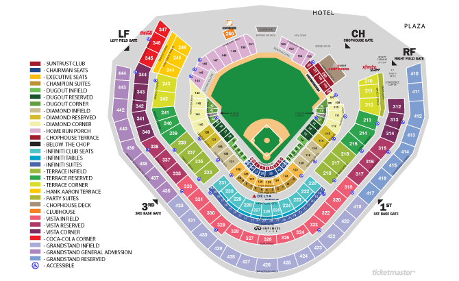 Breakdown Of The Truist Park Seating Chart